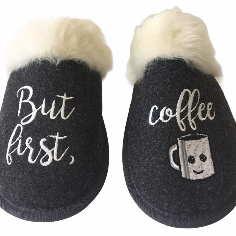 Saks Fifth Avenue Faux Fur Slippers - Picture 9 of 10